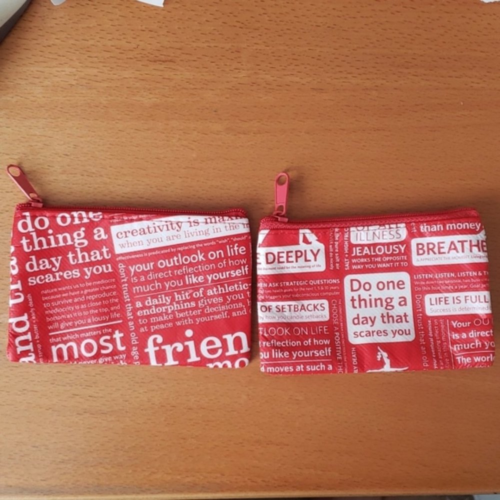 Lululemon Zipper Pouch Coin Purse Card Holder Wallet giftcards Lipsticks